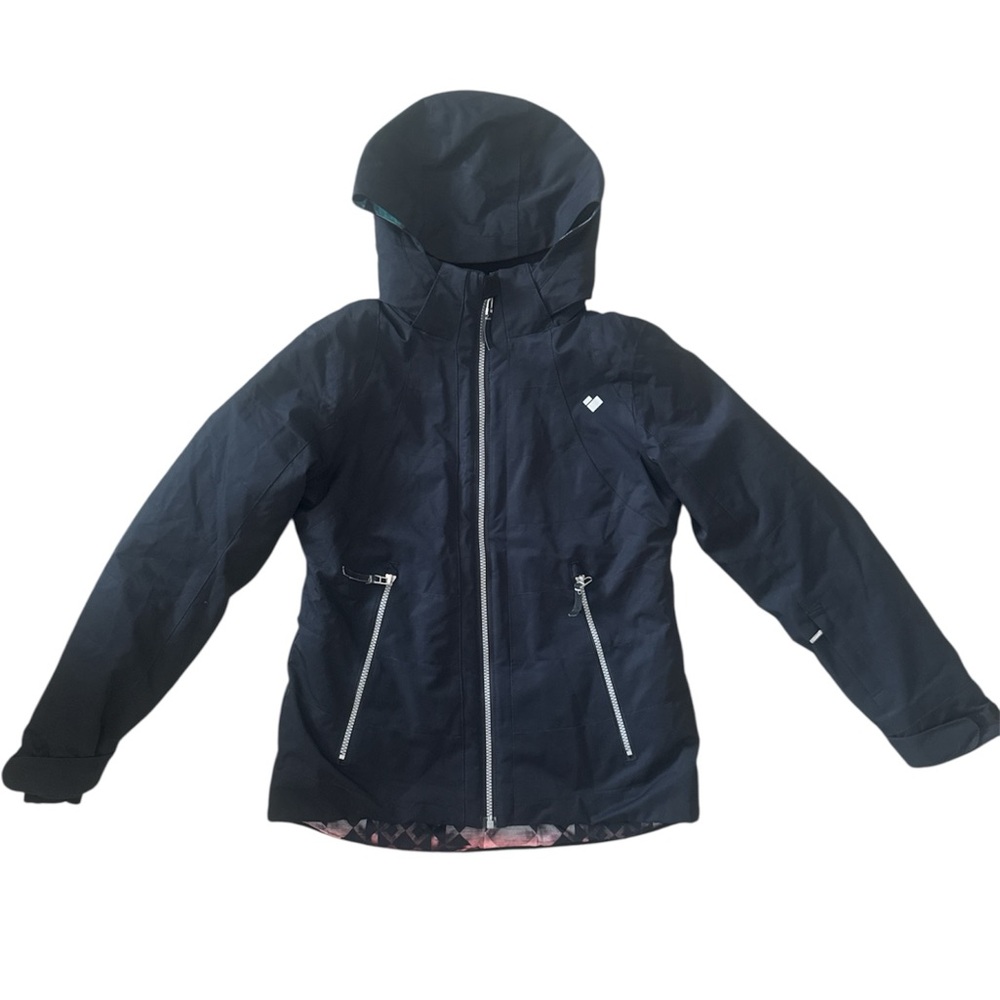 Obermeyer Teen Black ski jacket with Hood
